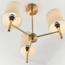 Return - Vogue Dewey 3 Light Semi Flush Ceiling Light -ELEND SHOP 30989864 alt03