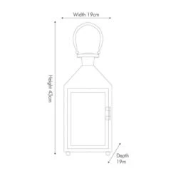 Return - Folkstone Metal Punched Lantern Table Lamp -ELEND SHOP 30989884 alt06