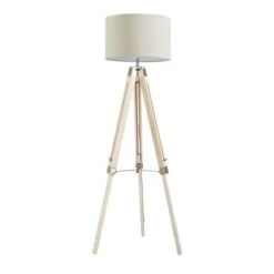Return - Trio Tripod Floor Lamp, Light Wood -ELEND SHOP 30991250 alt05