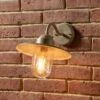 Return - Lilium Glass Fisherman Outdoor Wall Light, Taupe
