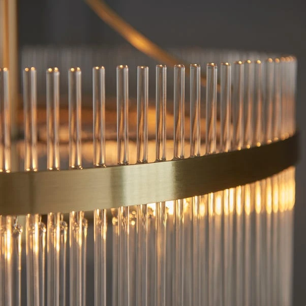 Return - Vogue Langdon 3 Light Chandelier, Brass 3 Return - Vogue Langdon 3 Light Chandelier, Brass - Image 3