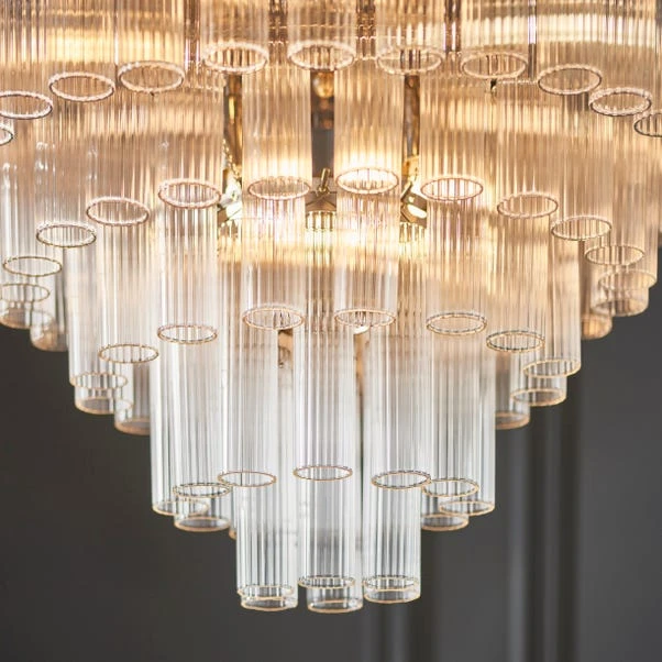 Return - Vogue Chantilly Ribbed 12 Light Chandelier 2 Return - Vogue Chantilly Ribbed 12 Light Chandelier - Image 2
