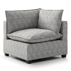 Moda Corner Modular Sofa, Light Grey Boucle 10 Moda Corner Modular Sofa, Light Grey Boucle -ELEND SHOP 60217243 alt04