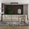 Modular Squish Natural Tonal Chenille 3 Seater Sofa