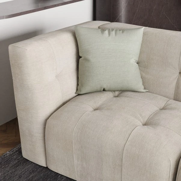 Modular Squish Natural Tonal Chenille 3 Seater Sofa 3 Modular Squish Natural Tonal Chenille 3 Seater Sofa - Image 3