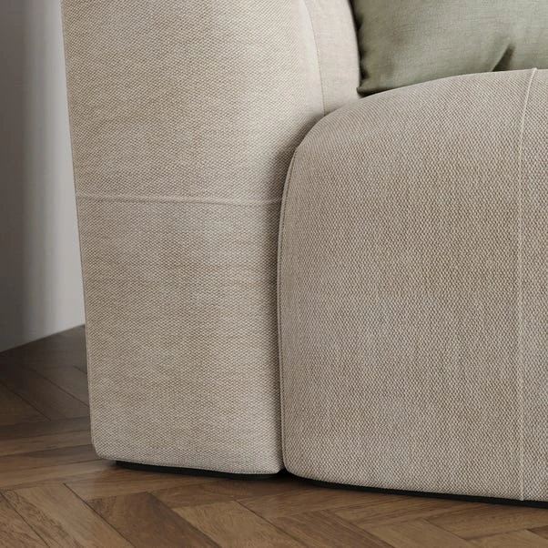Modular Squish Natural Tonal Chenille 3 Seater Sofa 4 Modular Squish Natural Tonal Chenille 3 Seater Sofa - Image 4