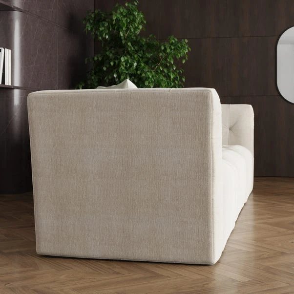 Modular Squish Natural Tonal Chenille 3 Seater Sofa 5 Modular Squish Natural Tonal Chenille 3 Seater Sofa - Image 5