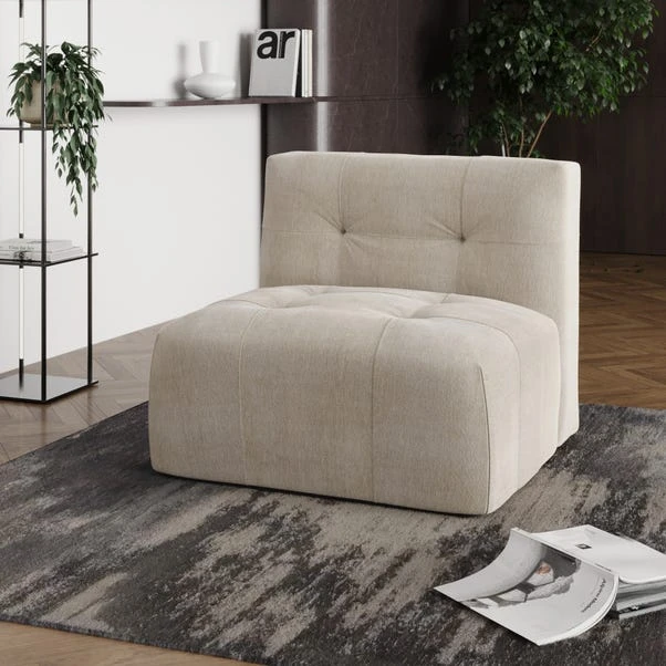 Modular Squish Natural Tonal Chenille 3 Seater Sofa 8 Modular Squish Natural Tonal Chenille 3 Seater Sofa - Image 8