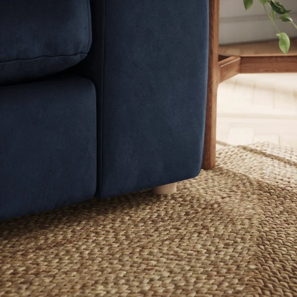 Full Circle Austin Navy Cosy Velvet Full Corner 4 Full Circle Austin Navy Cosy Velvet Full Corner - Image 4