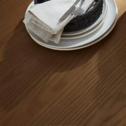 Amari 4 Seater Round Dining Table With Melia Dark Stained Dining Chairs -ELEND SHOP 60241418 alt05